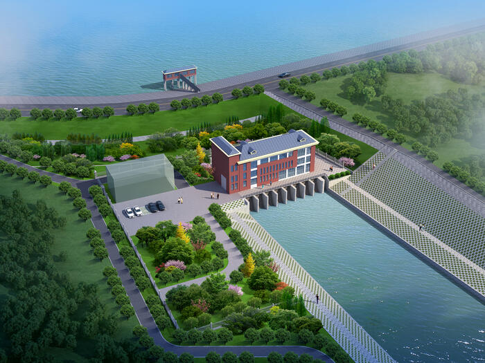 赫山區(qū)鹿角湖泵站新建工程效果圖1.jpg